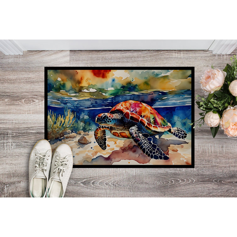 Arlmont & Co. Loggerhead Sea Turtle Doormat Wayfair Canada